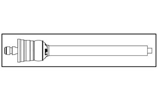 Round Baler Tractor Shaft Half Assembly